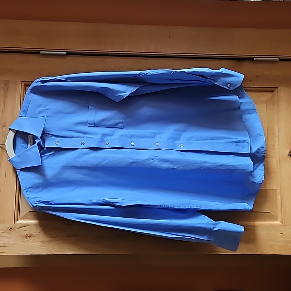 Joseph Abboud classic blue dress shirt 16 34/35